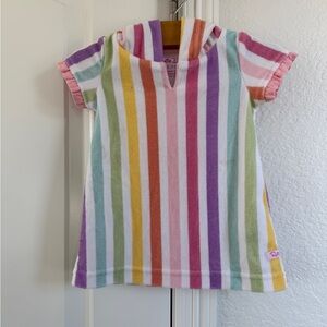 Ruffle Butts Multicolor Striped Terry Coverup 3-6 months